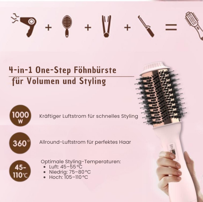 4-in-1 Föhn- und Stylingbürste